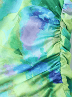 Mini Jurk met V-hals en Abstracte Print - Mini Dresses - Jurkjes.co