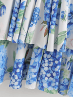 Mini Jurk met V-hals en Bloemenprint - Group14 - Jurkjes.co