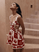 Mini Jurk met V-hals en Bloemenprint - Maxi Dresses - Jurkjes.co