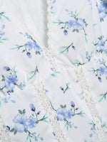 Mini Jurk met V-hals en Bloemenprint - Mini Dresses - Jurkjes.co