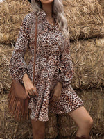 Mini Jurk met V-hals en Ginghamruit - Mini Dresses - Jurkjes.co