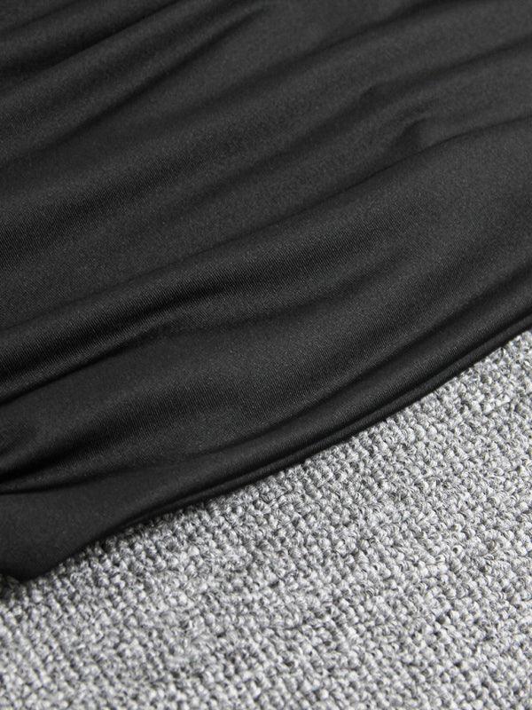 Mini Jurk met V-hals en Halternek - Mini Dresses - Jurkjes.co