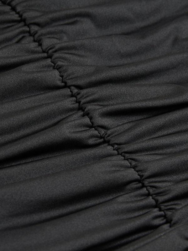 Mini Jurk met V-hals en Halternek - Mini Dresses - Jurkjes.co