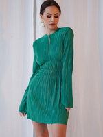 Mini Jurk met V-hals en Plooirok - Group4 - Jurkjes.co