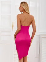 Mini Jurk met V-hals en Rimpeldetail - Group3 - Jurkjes.co