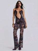 Mini Jurk met V-hals en Rimpelrand - Group2 - Jurkjes.co