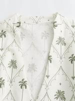 Mini Jurk met V-hals en Tropische Print - Group9 - Jurkjes.co