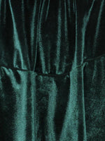 Mini Jurk met V-hals en Velours Stof - Group1 - Jurkjes.co