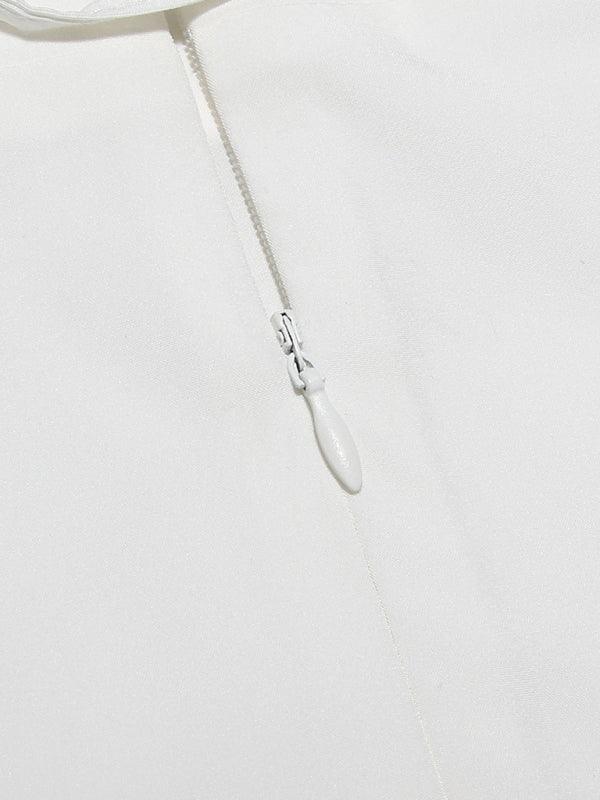 Mini Jurk met Vierkante Hals en Kant - Mini Dresses - Jurkjes.co