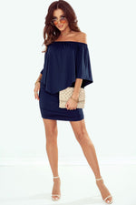 Mini Poncho Jurk met Meerdere Lagen - Mini Dresses - Jurkjes.co