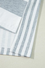 Mini T-shirt jurk met Gestreept Patroon - T Shirt Dresses - Jurkjes.co