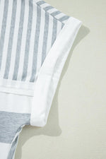 Mini T-shirt jurk met Gestreept Patroon - T Shirt Dresses - Jurkjes.co