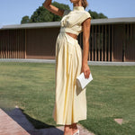 Mouwloze Jurk met Opstaande Kraag - Women Summer Dress - Jurkjes.co