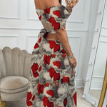 Off-shoulder Jurk met Dierenprint - CB - Dresses - Jurkjes.co