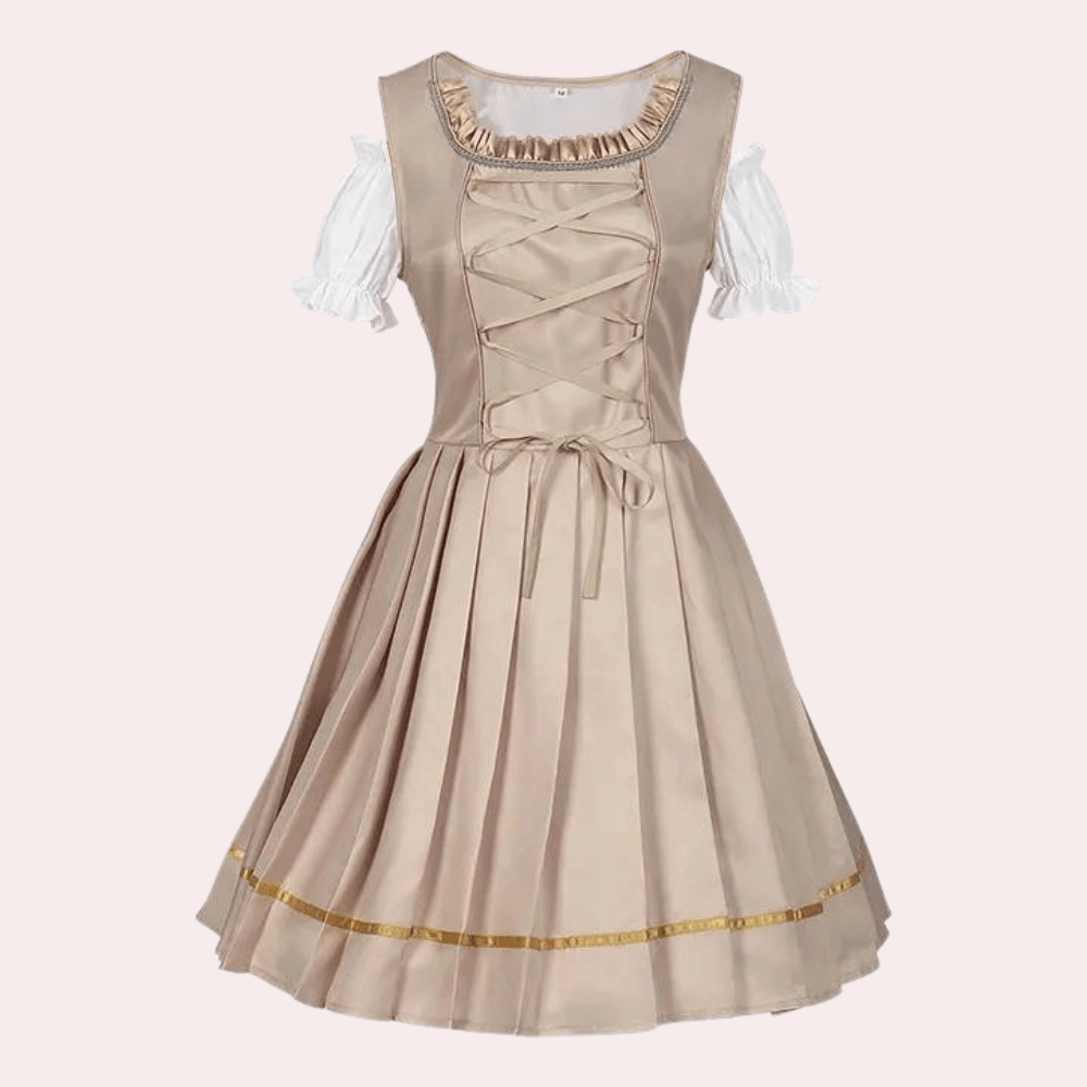 Oktoberfest Jurk met Verstelbare Vetersluiting - Dresses - Jurkjes.co