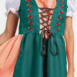 Oktoberfestjurk met Bloemenborduurwerk - Women Summer Dress - Jurkjes.co