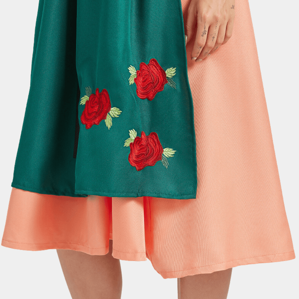 Oktoberfestjurk met Bloemenborduurwerk - Women Summer Dress - Jurkjes.co