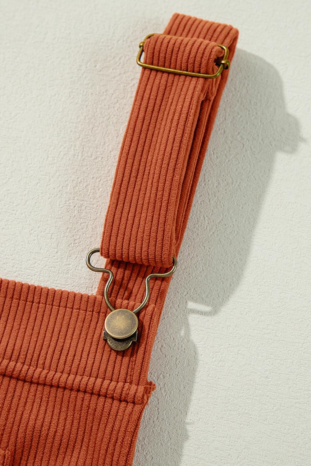 Overall Jurk met Corduroy en Zakken - Mini Dresses - Jurkjes.co
