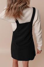 Overall Jurk met Corduroy en Zakken - Mini Dresses - Jurkjes.co