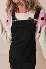 Overall Jurk met Corduroy en Zakken - Mini Dresses - Jurkjes.co
