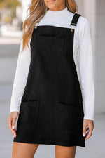 Overall Jurk met Corduroy en Zakken - Mini Dresses - Jurkjes.co