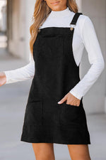 Overall Jurk met Corduroy en Zakken - Mini Dresses - Jurkjes.co
