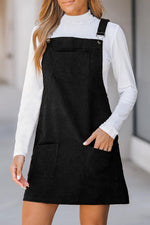 Overall Jurk met Corduroy en Zakken - Mini Dresses - Jurkjes.co
