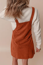 Overall Jurk met Corduroy en Zakken - Mini Dresses - Jurkjes.co