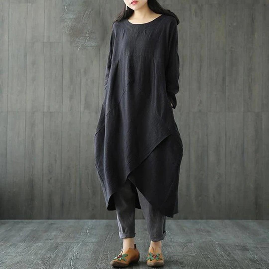 Oversized Jurk met Asymmetrische Zoom - Dresses - Jurkjes.co