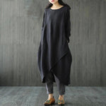 Oversized Jurk met Asymmetrische Zoom - Dresses - Jurkjes.co