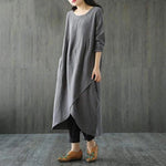 Oversized Jurk met Asymmetrische Zoom - Dresses - Jurkjes.co