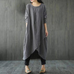 Oversized Jurk met Asymmetrische Zoom - Dresses - Jurkjes.co