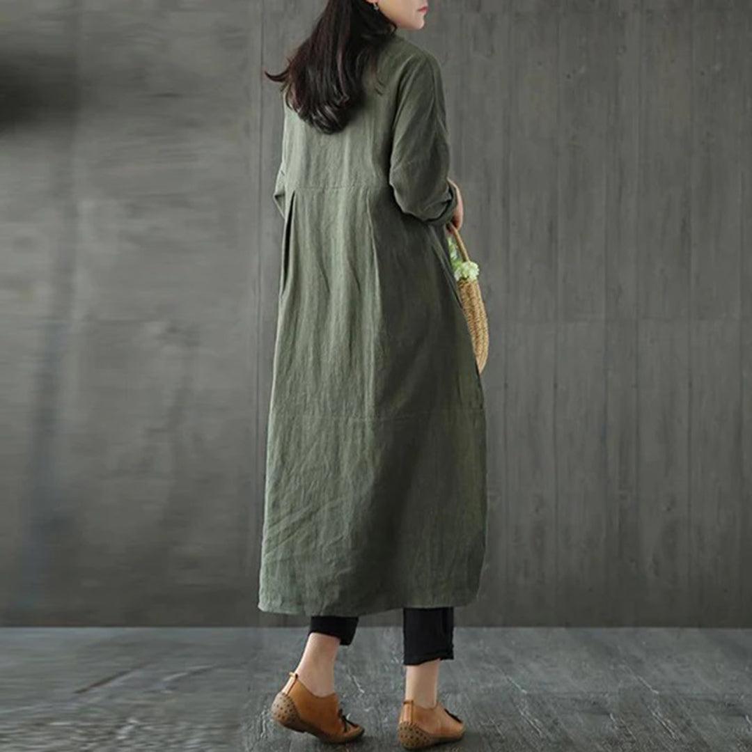 Oversized Jurk met Asymmetrische Zoom - Dresses - Jurkjes.co