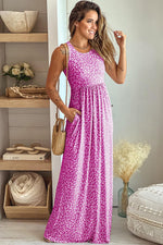 Panterprint Maxi-Jurk met Zakken - Maxi Dresses - Jurkjes.co