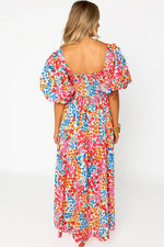 Pofmouw Maxi Jurk met Bloemenprint en Split - Maxi Dresses - Jurkjes.co