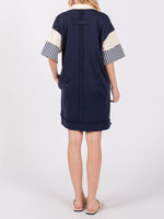 Polo Jurk met Strepen en Kraag - Mini Dresses - Jurkjes.co