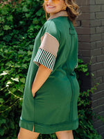 Polo Jurk met Strepen en Kraag - Mini Dresses - Jurkjes.co