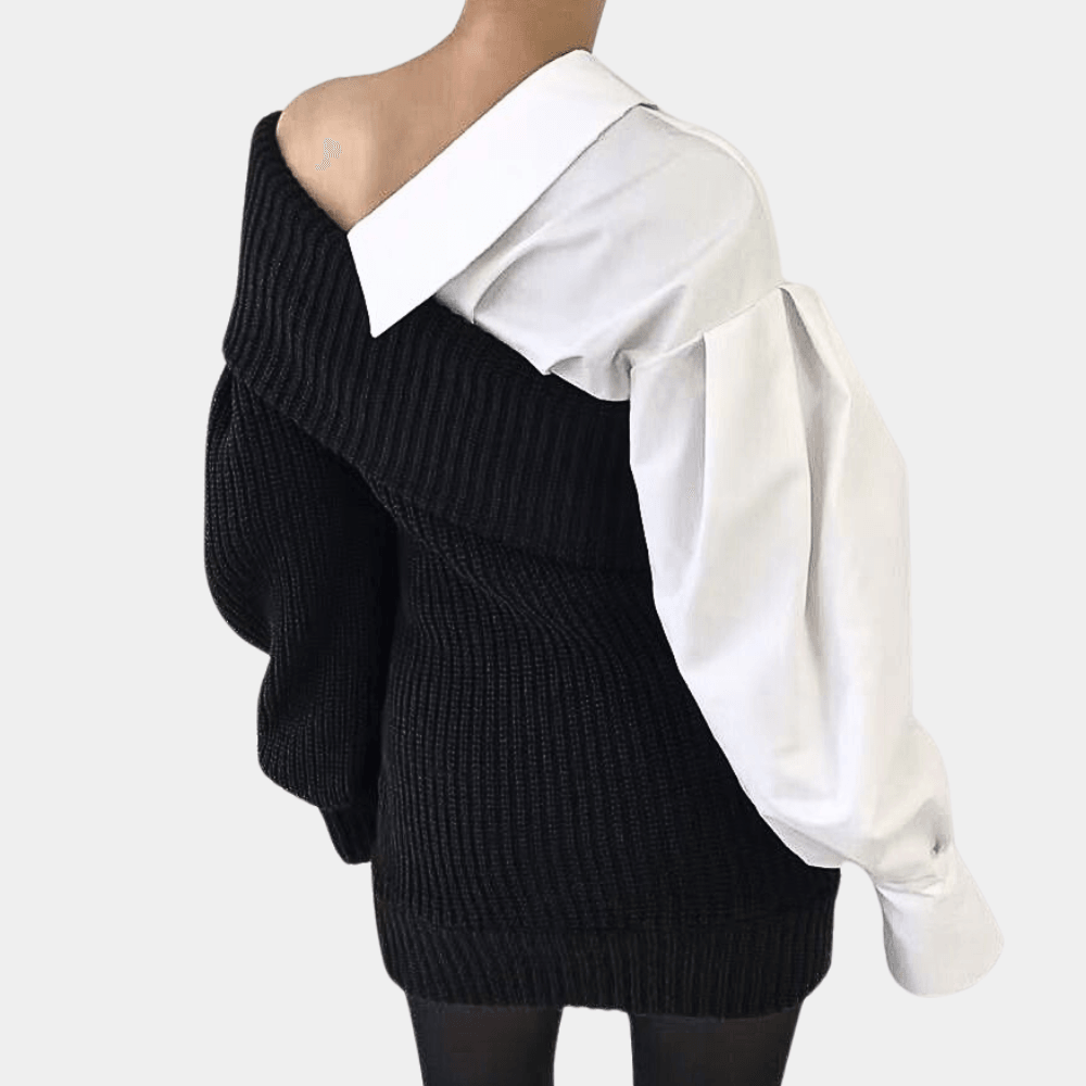Pulloverjurk met Asymmetrisch Ontwerp - Women Summer Dress - Jurkjes.co
