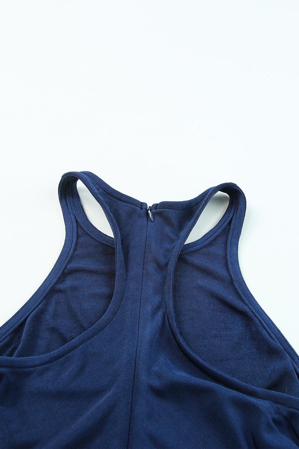 Racerback Geribbelde Midi Jurk - Midi Dresses - Jurkjes.co