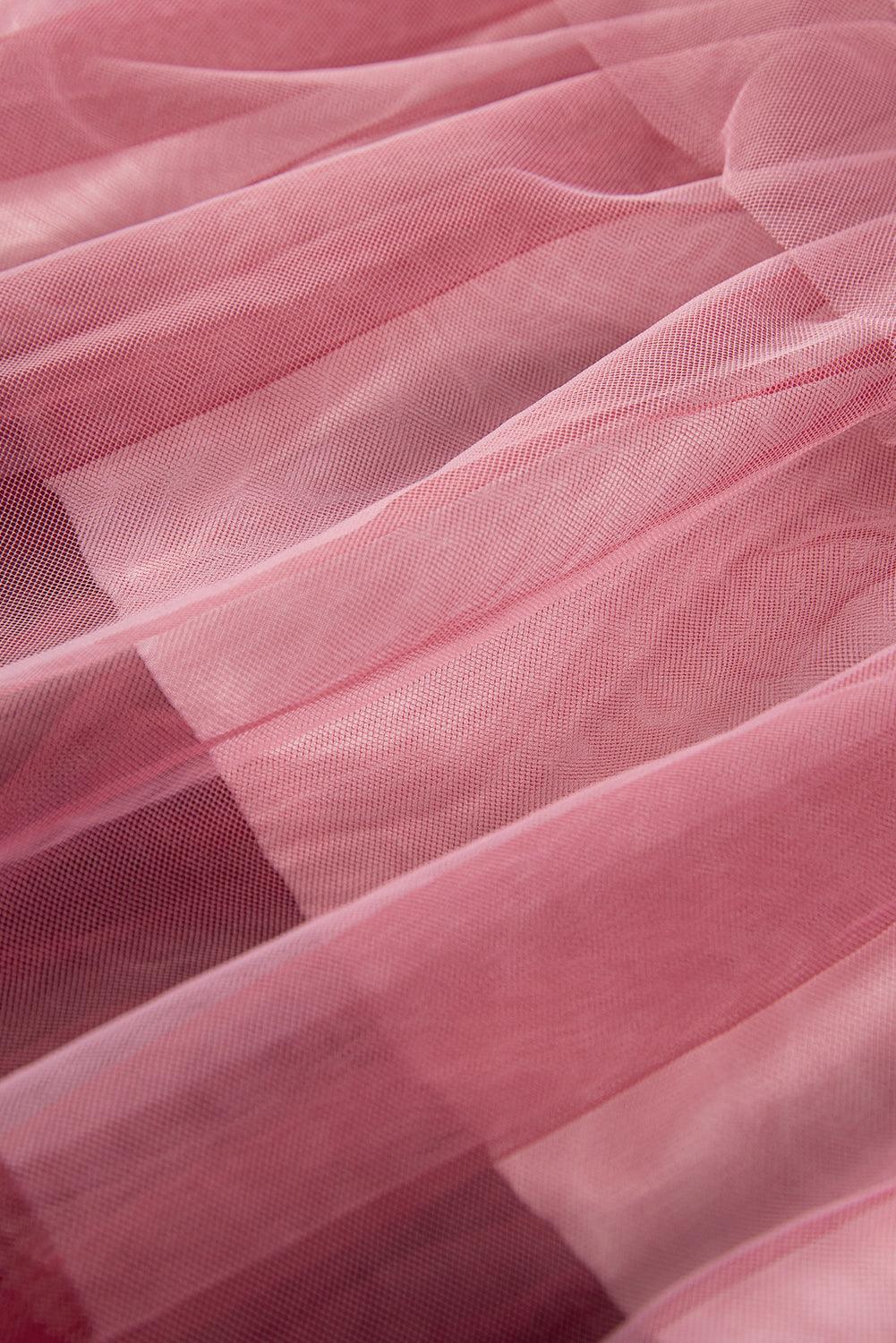 Rok met Ruches en Mesh Lagen Maxi - Skirts & Petticoat - Jurkjes.co