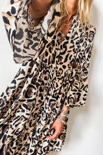 Rokken Jurk met Dierenprint en Ruffles - Mini Dresses - Jurkjes.co