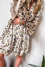 Rokken Jurk met Dierenprint en Ruffles - Mini Dresses - Jurkjes.co