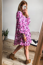 Rokken Jurk met Dierenprint en Ruffles - Mini Dresses - Jurkjes.co