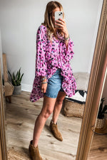 Rokken Jurk met Dierenprint en Ruffles - Mini Dresses - Jurkjes.co