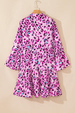 Rokken Jurk met Dierenprint en Ruffles - Mini Dresses - Jurkjes.co