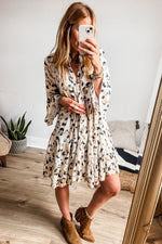 Rokken Jurk met Dierenprint en Ruffles - Mini Dresses - Jurkjes.co