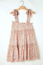 Rozen Bloemenprint Babydoll Mini Jurk - Floral Dresses - Jurkjes.co