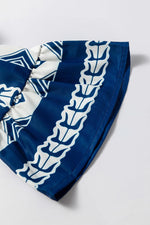 Ruches Jurk met Geometrische Print - Mini Dresses - Jurkjes.co