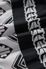 Ruches Jurk met Geometrische Print - Mini Dresses - Jurkjes.co