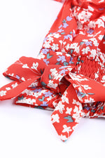 Ruffle Crop Top en Maxi Rok Set met Bloemenprint - Two Piece Dresses - Jurkjes.co